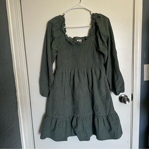 Women’s Green Courduroy Dress